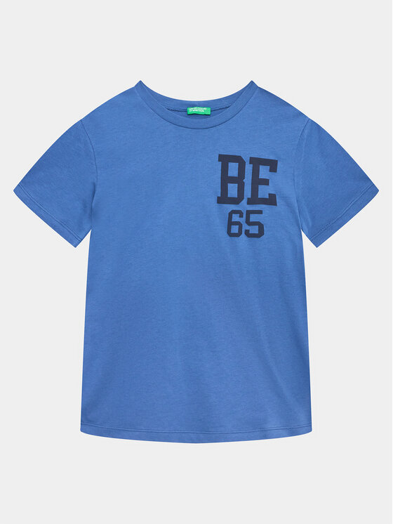 United Colors Of Benetton United Colors Of Benetton Тишърт 3I1XC10BI Син Regular Fit