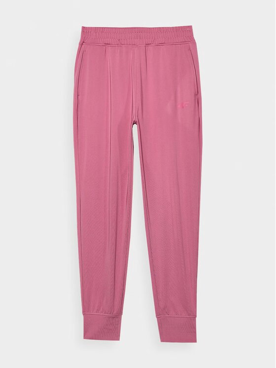 4F 4F Pantaloni da donna 4FWAW24TFTRF689-53S Rosa Regular Fit