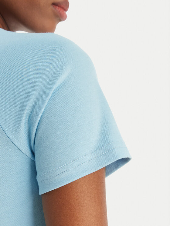 Juicy Couture Juicy Couture T-krekls Baby JCWCT126317 Gaiši zils Slim Fit