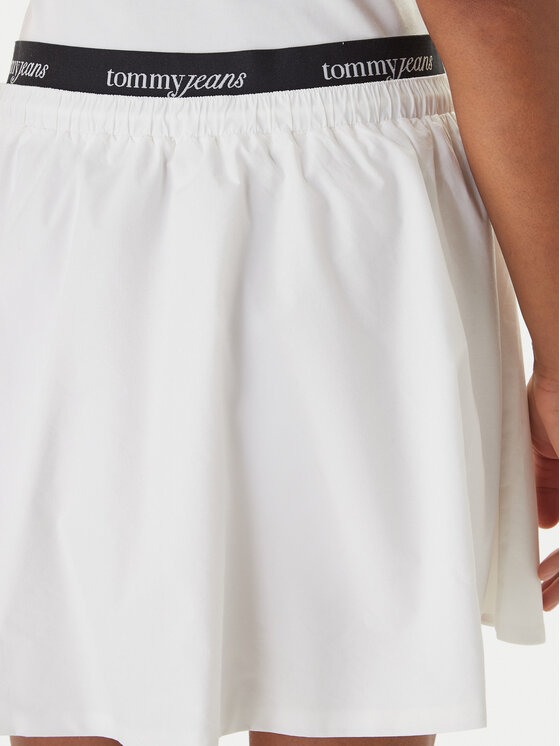 Tommy Jeans Tommy Jeans Minigonna DW0DW22299 Bianco Regular Fit