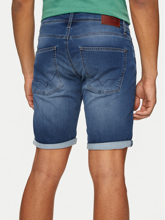 Pepe Jeans Pepe Jeans Teksapüksid Slim Gymdigo Short PM801075HU2 Sinine Slim Fit