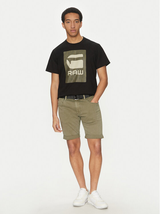 G-Star Raw G-Star Raw Farmer rövidnadrág Elto D10481-C258 G567 Zöld