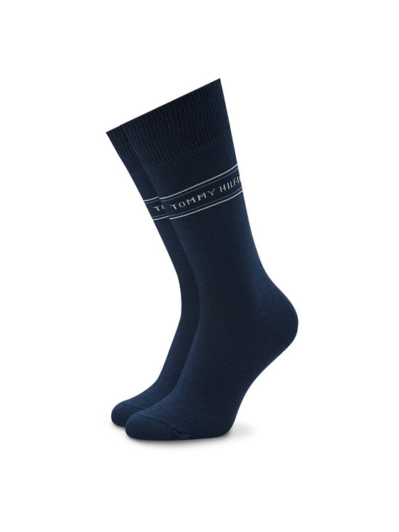 Tommy Hilfiger Tommy Hilfiger Zestaw 4 par wysokich skarpet męskich 701220146 Granatowy