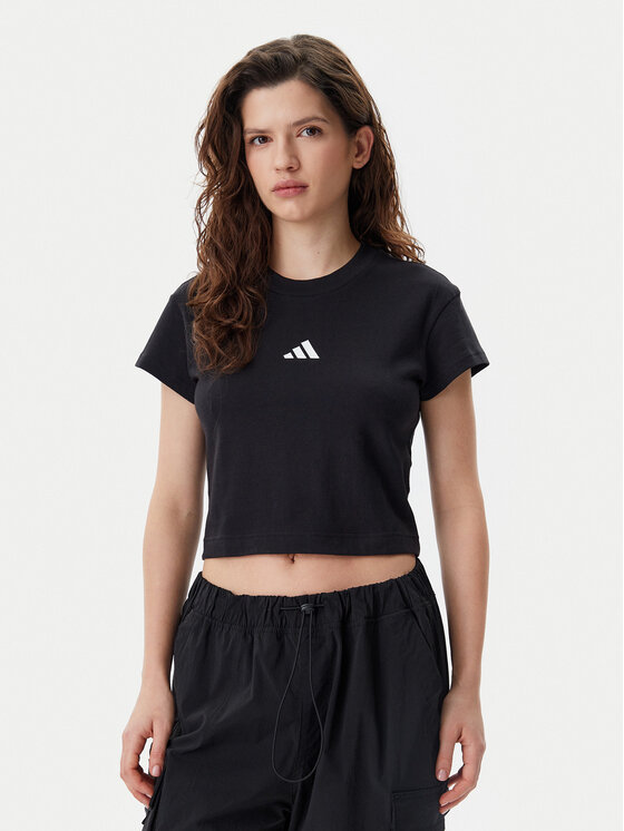 adidas adidas Póló Future Icons Small Logo Baby JE4000 Fekete Slim Fit