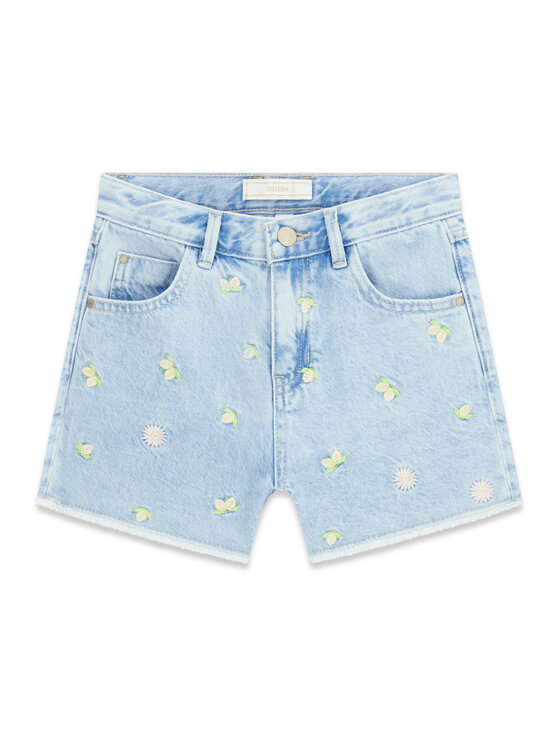 Guess Guess Pantaloni scurți de blugi J6GD35 D45E0 Albastru celest Regular Fit