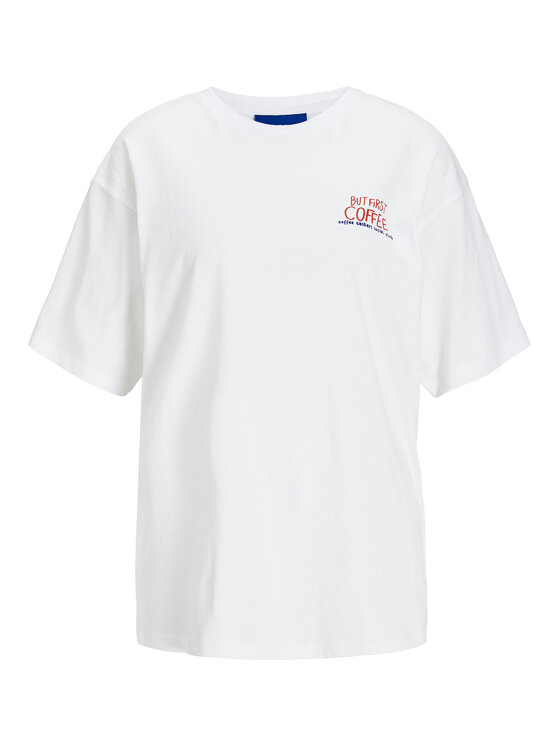 JJXX JJXX T-Shirt Nina 12273776 Biały Loose Fit