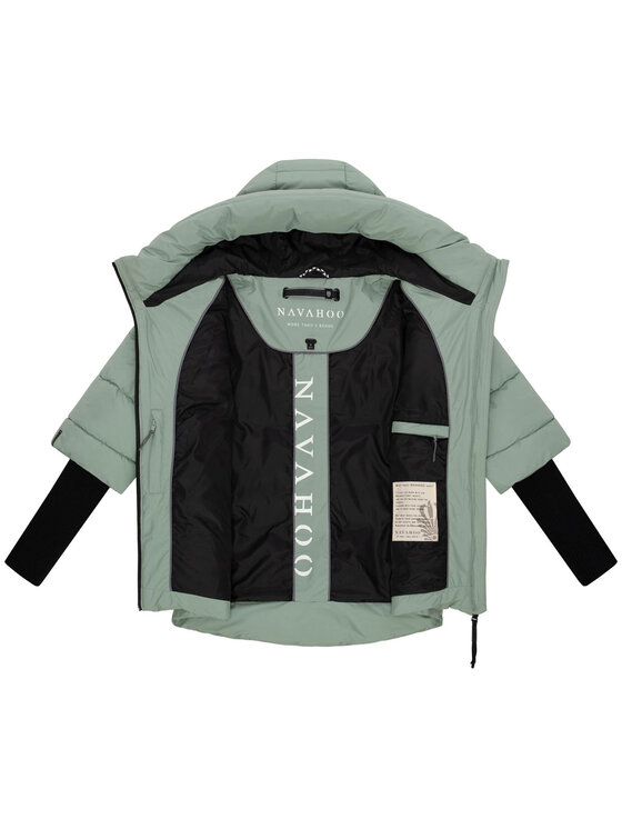 Navahoo Navahoo Kurtka zimowa Lotusherz Zielony Regular Fit