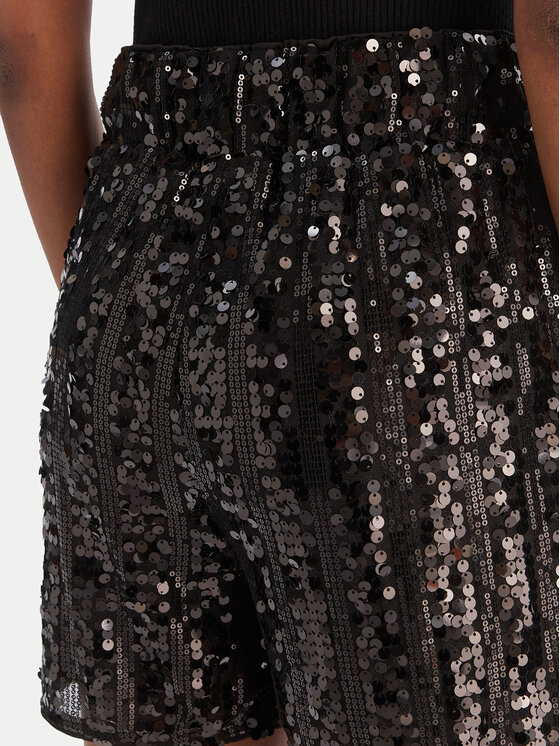 Vero Moda Vero Moda Σορτς υφασμάτινο Efa 10335727 Μαύρο Loose Fit