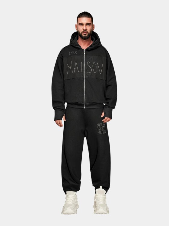 MADE BY SOCIETY MADE BY SOCIETY Spodnie materiałowe UNBOUND Pants - P17622 Czarny Basic Fit