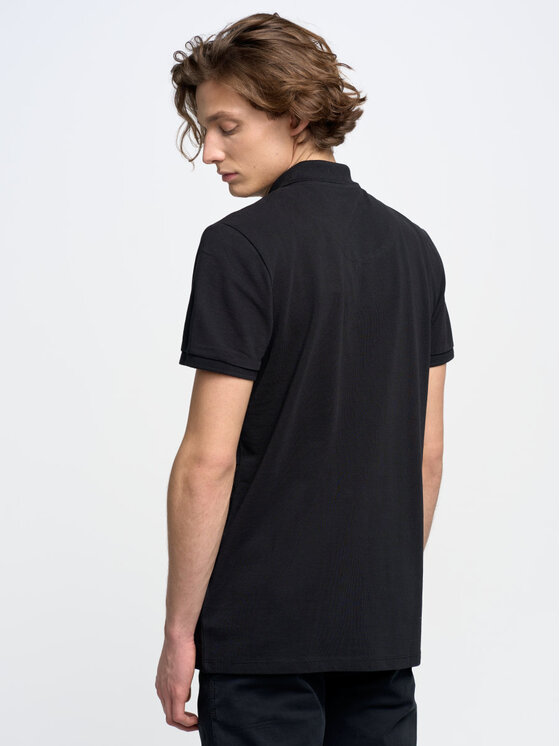 BIG STAR BIG STAR Polo markolinos_906 Czarny Basic Fit