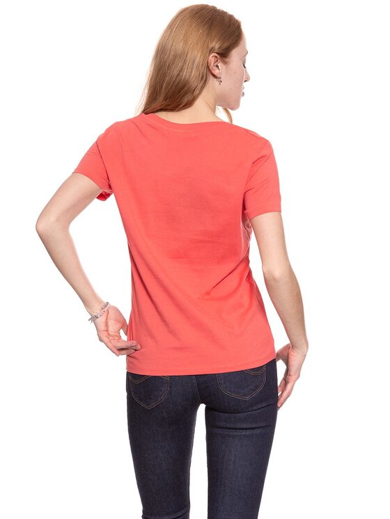 Wrangler Wrangler T-Shirt FESTIVAL TEE Czerwony Regular Fit