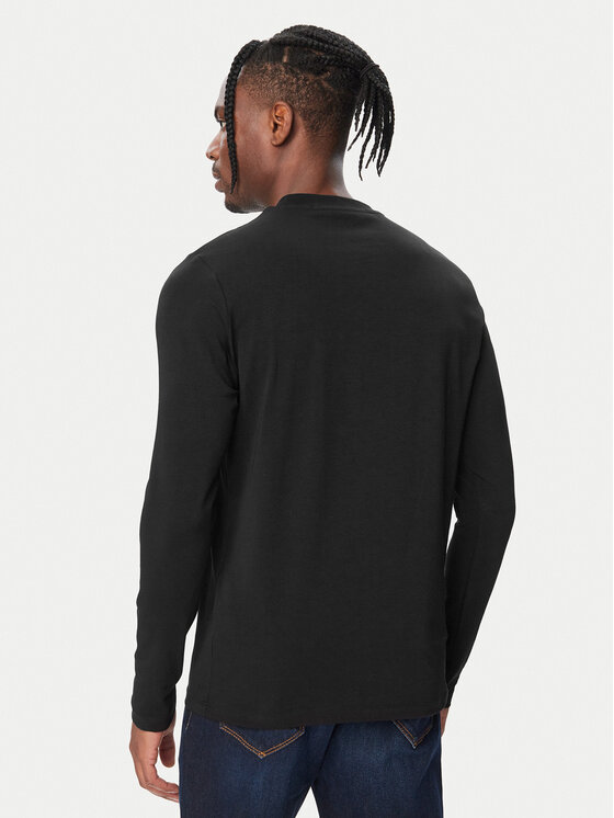 KARL LAGERFELD KARL LAGERFELD Тениска с дълъг ръкав 755048 564235 Черен Regular Fit