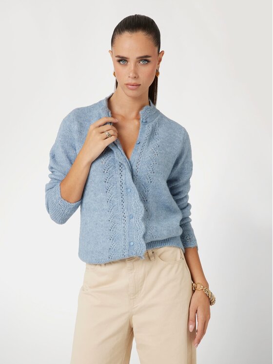 Guess Guess Sweter 169461 Niebieski Classic Fit