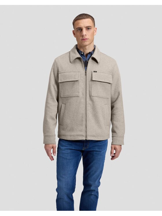 Lee Lee Kurtka przejściowa UTILITY WOOL JKT Beżowy Regular Fit