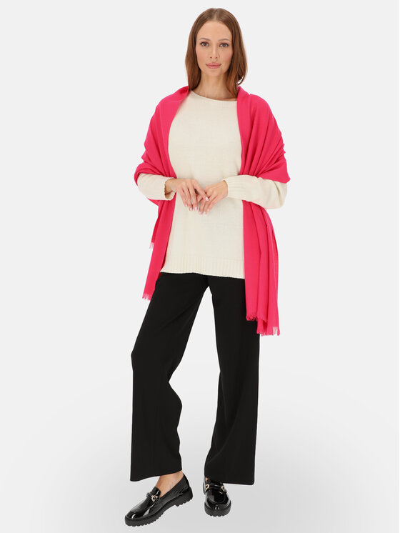 Potis & Verso Potis & Verso Szal GŁADKI Różowy