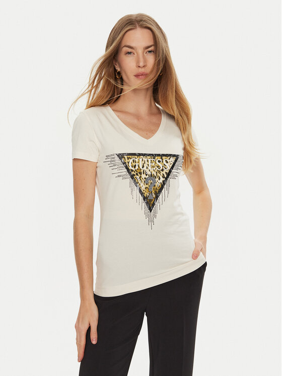 Guess T-shirt W4BI18 J1314 Beige