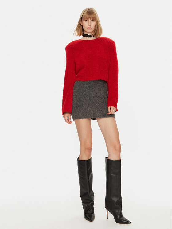 Gestuz Gestuz Πουλόβερ Safi 10908339 Κόκκινο Loose Fit