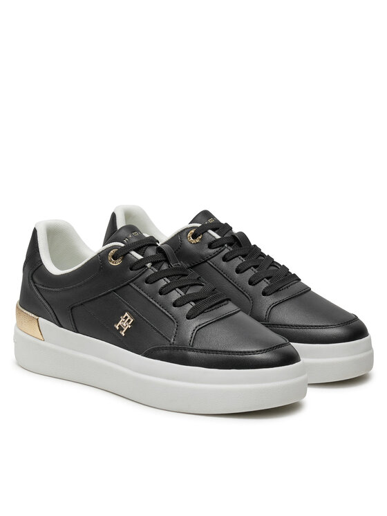 Tommy Hilfiger Tommy Hilfiger Superge Lux Hardware Court Sneaker FW0FW07997 Črna