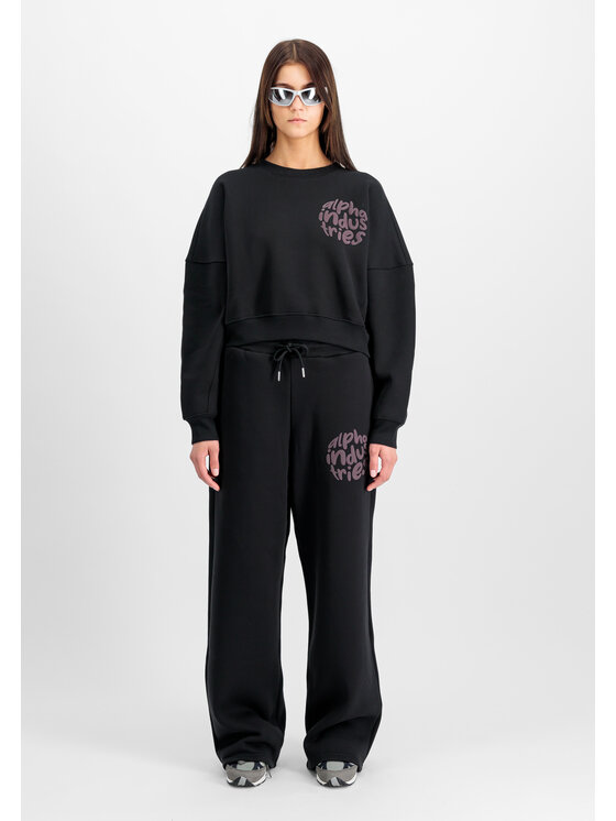Alpha Industries Alpha Industries Joggery Logo Jogger Women Czarny Relaxed Fit