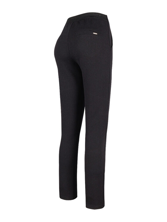 Volcano Volcano Spodnie damskie L07234-W24 Czarny Regular Fit