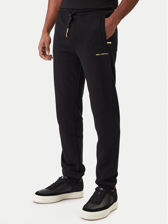 KARL LAGERFELD Pantaloni trening 705006 561910 Negru Regular Fit