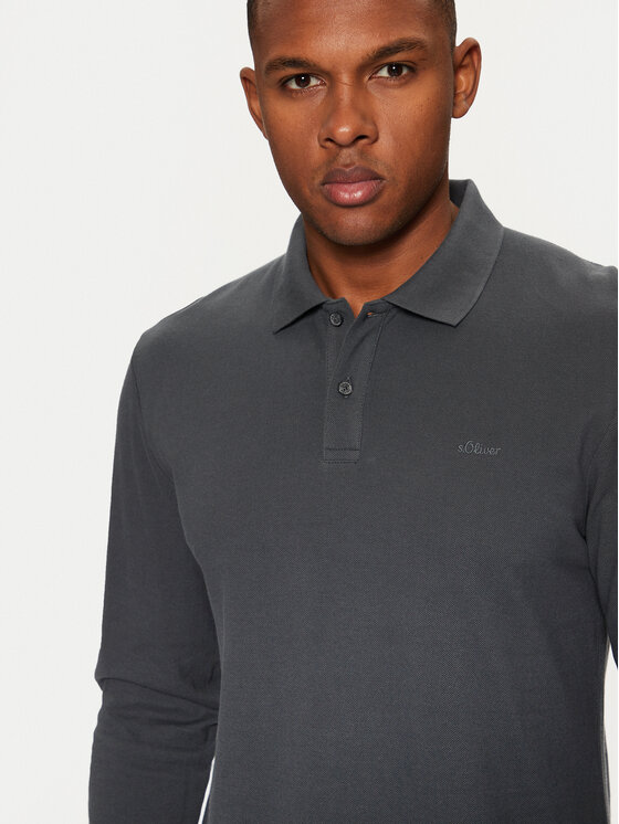 s.Oliver s.Oliver Polo majica 2153544 Siva Regular Fit