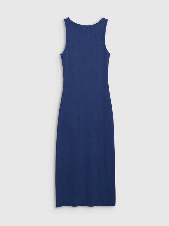 4F 4F Úpletové šaty 4FRSS25TDREF180-31S Modrá Slim Fit