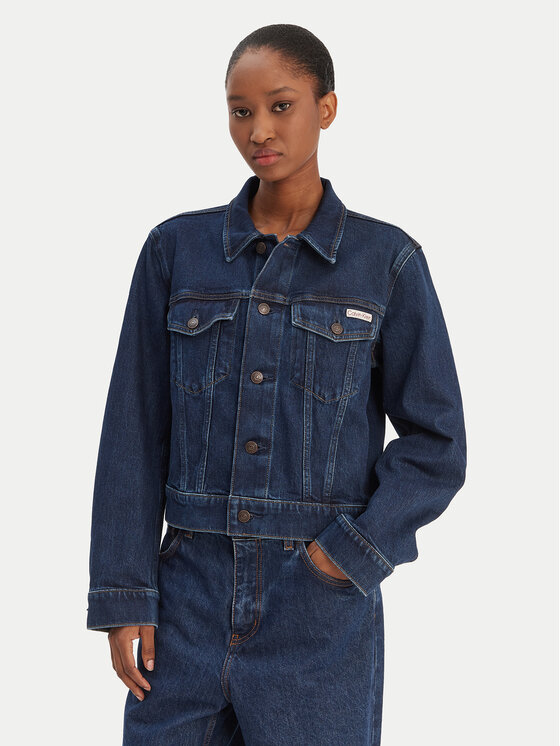Calvin Klein Jeans Calvin Klein Jeans Geacă de blugi Classic LV047E903G Bleumarin Regular Fit