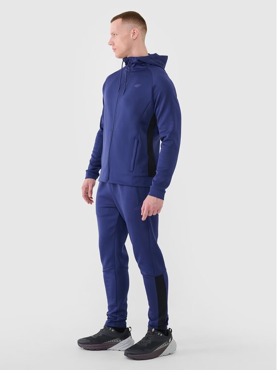 4F 4F Kalhoty z materiálu 4FWSS25TFTRM0836-30S Modrá Regular Fit