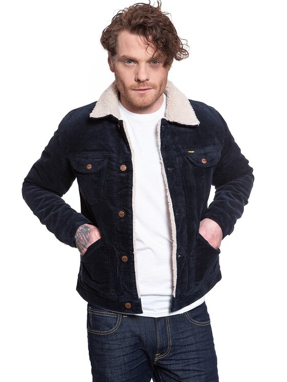 Wrangler Wrangler Giubbotto invernale 124MJ SHERPA Blu Regular Fit