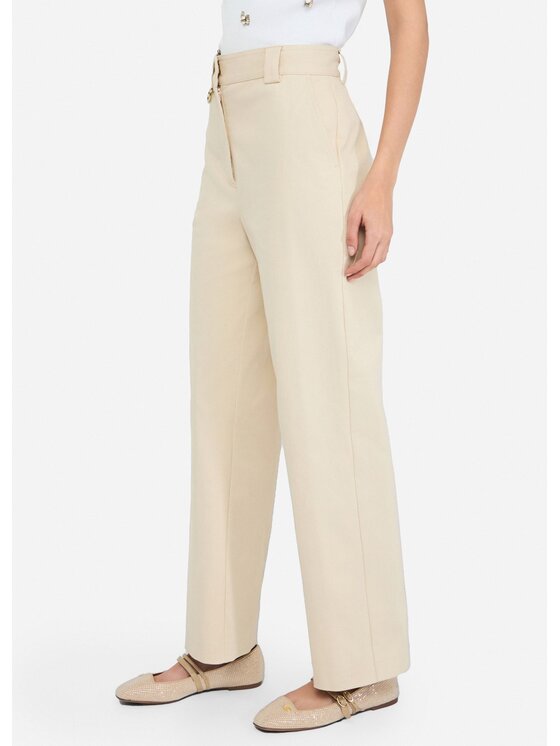 Liu Jo Liu Jo Pantaloni di tessuto CF5350T026AX0715 Bianco Regular Fit