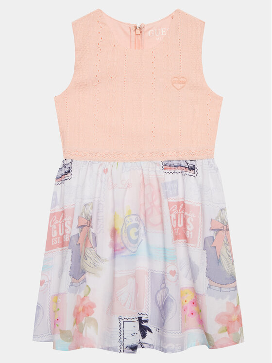 Guess Guess Haljina za svaki dan K4GK11 KC7Z0 Narančasta Regular Fit