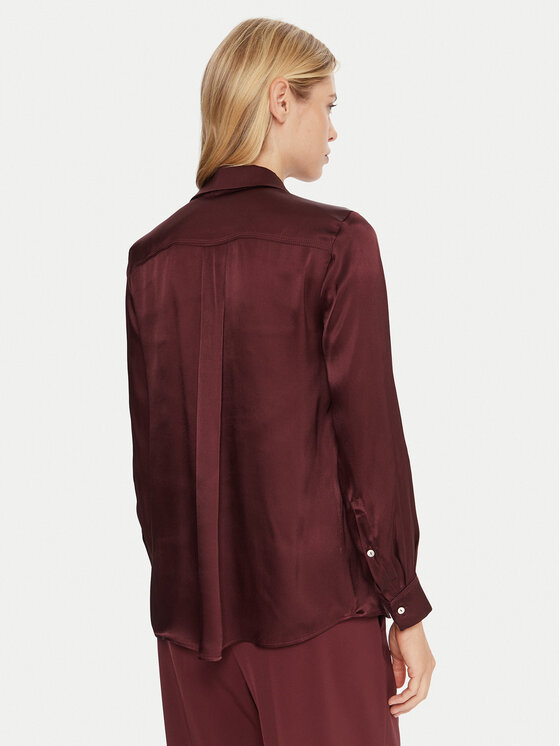 Marella Marella Риза Bunny 2523116015 Бордо Regular Fit