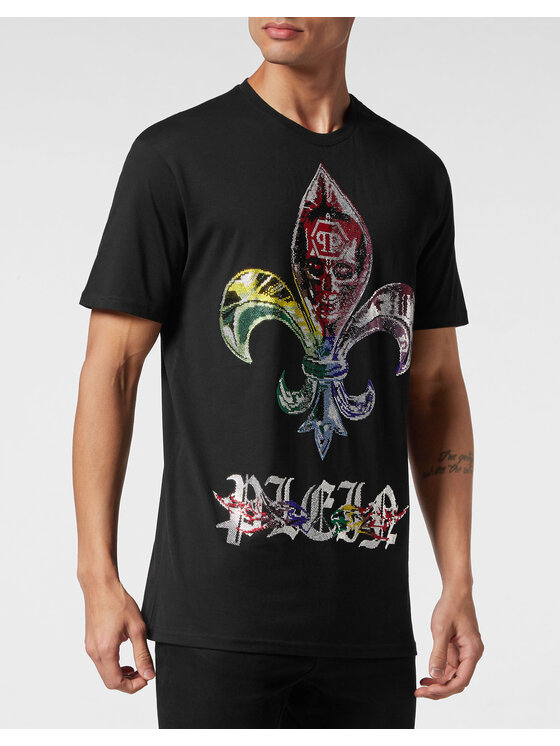 PHILIPP PLEIN PHILIPP PLEIN Tričko 2043 Čierna Regular Fit