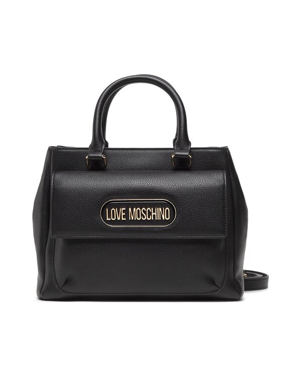Sac à Main Love Moschino Noir - Fermeture Velcro Et Logo