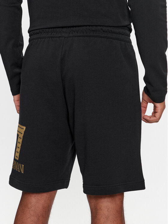 EA7 Emporio Armani EA7 Emporio Armani Sporta šorti 3DPS76 PJSHZ 0208 Melns Regular Fit