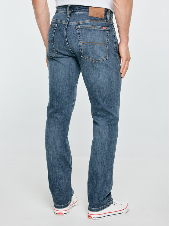 BIG STAR BIG STAR Jeansy TERRY HIGH WAIST Niebieski Slim Fit