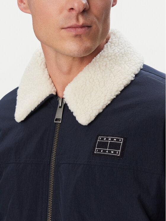 Tommy Jeans Tommy Jeans Bundy bomber Flag Aviator  DM0DM23499 Tmavomodrá Relaxed Fit