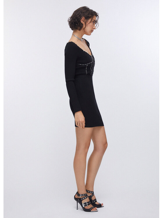Liu Jo Liu Jo Sukienka wieczorowa PA6018MS99EC3912 Czarny Slim Fit