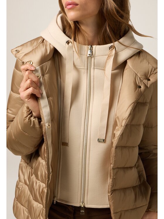 Oltre Oltre Giubbotto piumino F639R001457N0R2 Écru Regular Fit