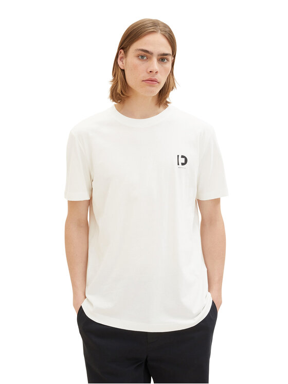 Tom Tailor Denim Tom Tailor Denim T-Shirt 1037205 Λευκό Regular Fit