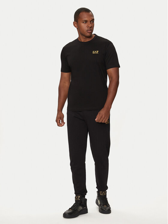 EA7 Emporio Armani EA7 Emporio Armani Póló 8NPT25 PJVPZ 0208 Fekete Regular Fit