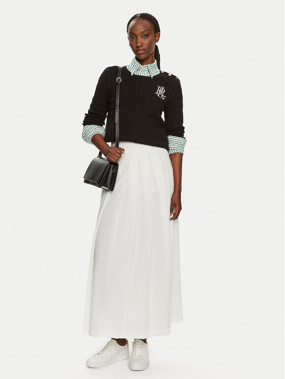 LAUREN RALPH LAUREN Lauren Ralph Lauren Пуловер 200932223001 Черен Slim Fit