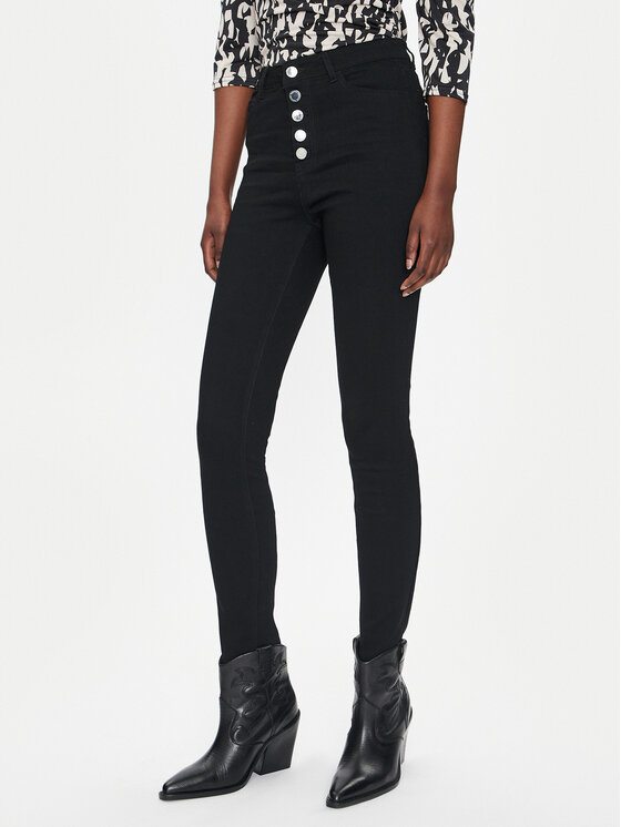 Morgan Morgan Blugi 242-PBLACK1 Negru Slim Fit