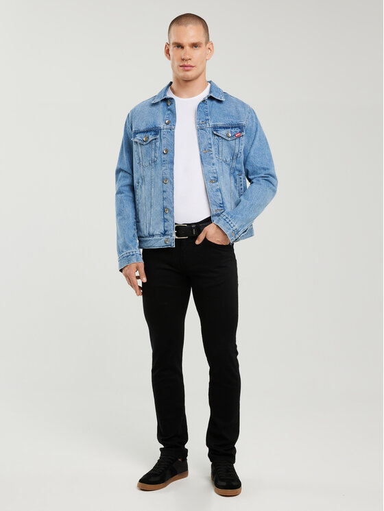 BIG STAR BIG STAR Jeansy JEFFRAY Czarny Skinny Fit