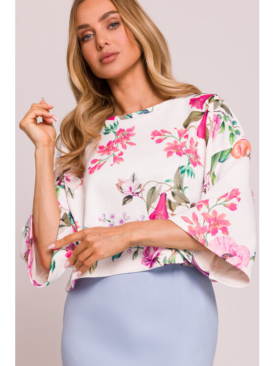 Made of Emotion Made of Emotion Bluza M844 Kolorowy Baggy Fit