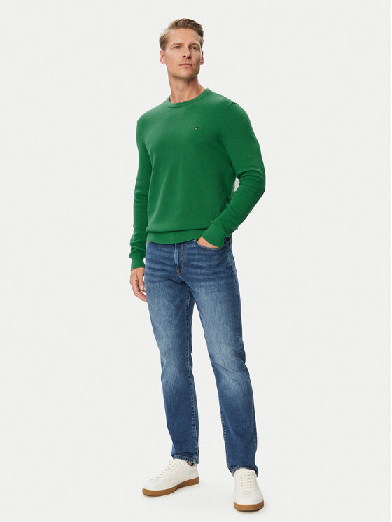 Tommy Hilfiger Tommy Hilfiger Пуловер Essential MW0MW36347 Тъмнозелен Regular Fit