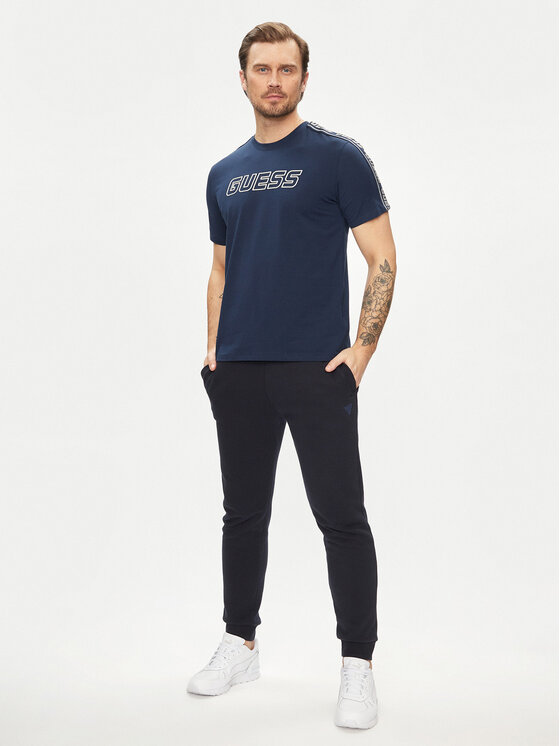 Guess Guess Póló Arlo Z4GI18 J1314 Kék Regular Fit
