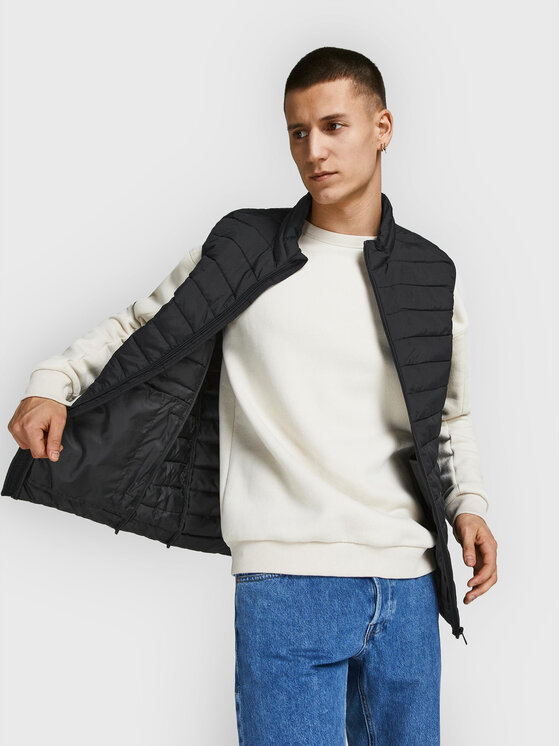 Jack&Jones Jack&Jones Γιλέκο Recycle 12211132 Μαύρο Regular Fit