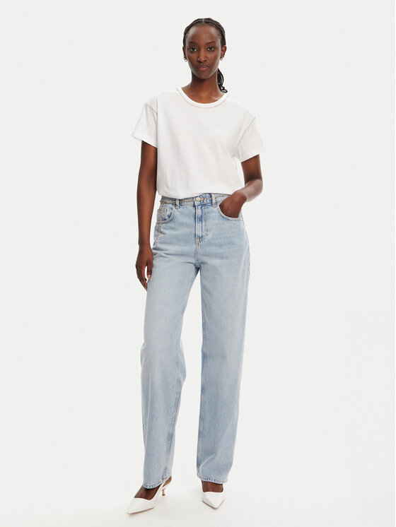 Liu Jo Liu Jo Marškinėliai WA5148 J4893 Balta Regular Fit